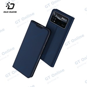 Housse de Protection Skin Pro Dux Ducis pour Xiaomi Poco X4 Pro 5G Bleu