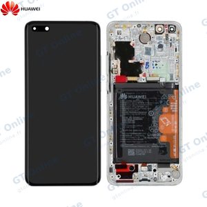 Bloc Écran Complet avec Châssis et Batterie Original Huawei P40 Pro 02353PJK Argent