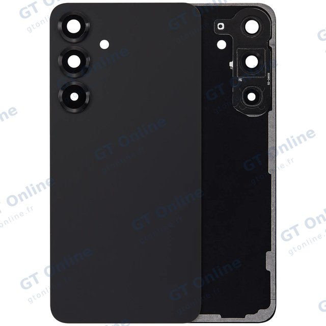 Vitre arrière pour Samsung Galaxy S25 Plus 5G (sans logo, compatible premium, Blue Black)
