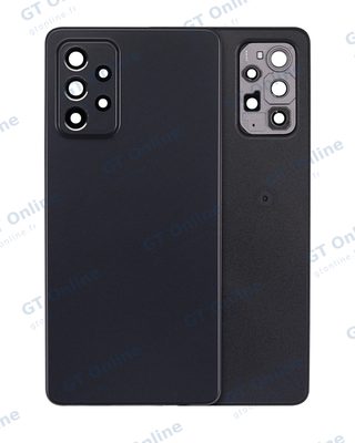 Vitre arrière pour Samsung Galaxy A72 (A725 / 2021) (compatible premium, Awesome Black)