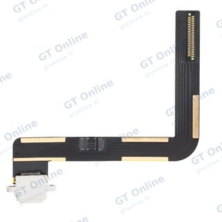 Nappe de connecteur de charge à souder pour Apple iPad Air 1 / iPad 5 (2017) / iPad 6 (2018) (soudure requise, premium, blanc)