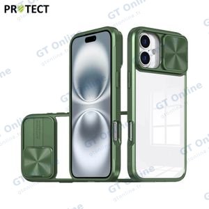 Coque de Protection IE027 PROTECT pour Apple iPhone 16 Vert Foncé