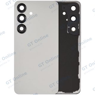 Vitre arrière pour Samsung Galaxy S25 5G (sans logo, compatible premium, Silver Shadow)