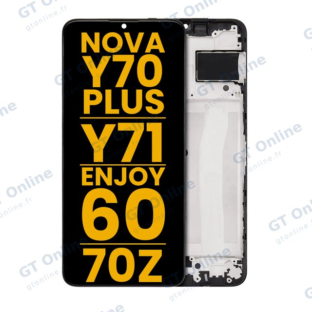Écran pour Huawei LCD Assembly With Frame ForHuawei Nova Y70 Plus / Enjoy 60 / Enjoy 70Z / Y71 (reconditionné, toutes couleurs)