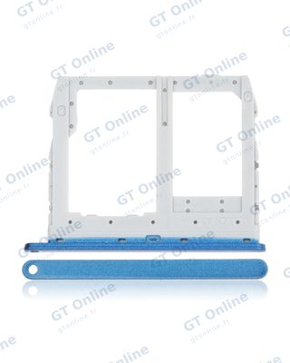 Tiroir SIM pour LG Q60 / K50 (2019 / X52) / K40S (2019 / X430) (bleu Moroccan)