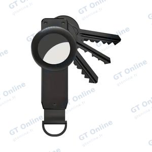 Porte-Clés avec Emplacement Airtag Noir