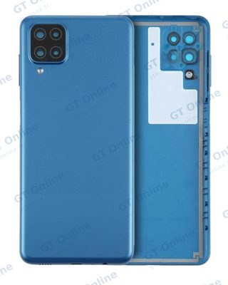 Vitre arrière pour Samsung Galaxy A12 Nacho (A127 / 2021) (pack service origine, bleu)