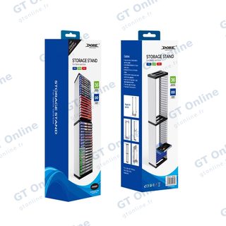 Support de rangement 36 boîtiers de jeux pour PlayStation 5 DOBE TP5-0519 — blanc