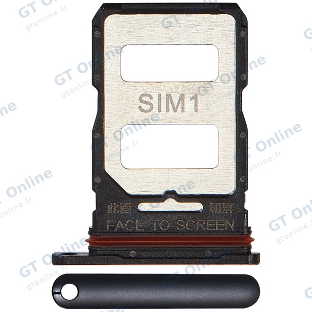 Tiroir SIM pour Xiaomi 12T / 12T Pro (noir)