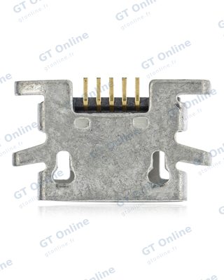 Connecteur de charge à souder — format Micro B, 5 broches, 4 points de fixation (C188)