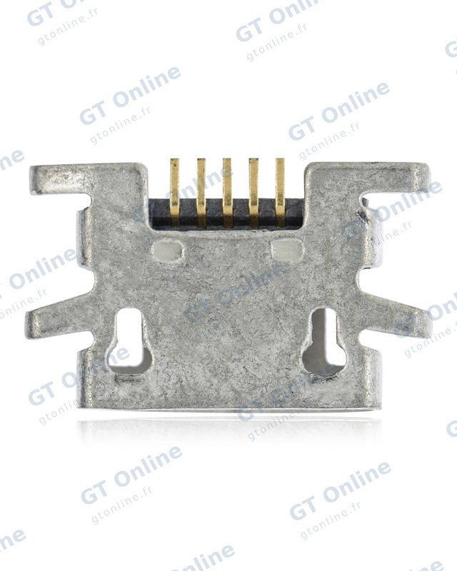 Connecteur de charge à souder — format Micro B, 5 broches, 4 points de fixation (C188)
