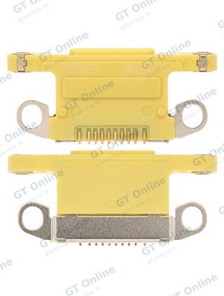 Connecteur de charge nu à souder pour Apple iPhone 11 (jaune, lot de 10)