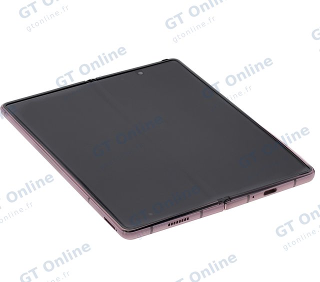 Écran OLED intérieur avec châssis pour Galaxy Z Fold2 5G (bronze, charnière dorée, Service Pack) — vue 1