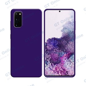 Coque Silicone Compatible pour Samsung Galaxy S20 G980/Galaxy S20 5G G981 (#7) Mauve