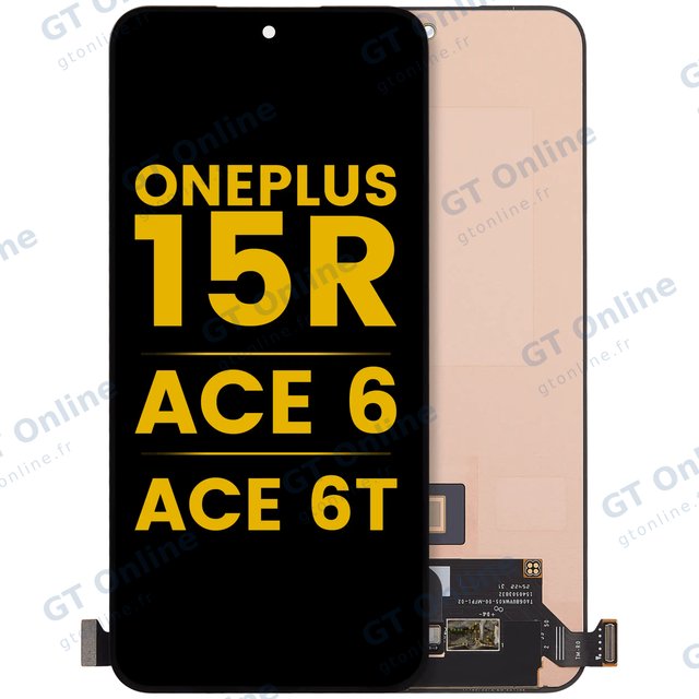 Écran OLED sans châssis pour OnePlus 15R / Ace 6 / Ace 6T (reconditionné, toutes couleurs)