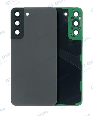 Vitre arrière pour Samsung Galaxy S22 Plus 5G (sans logo, compatible premium, graphite)