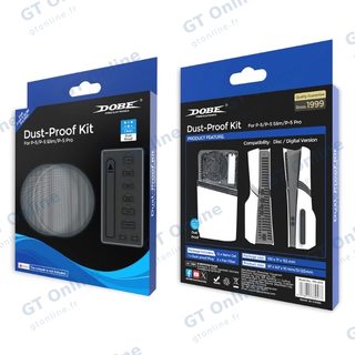 Kit de protection anti-poussière pour PlayStation 5 / PS5 Slim / PS5 Pro DOBE TP5-5519