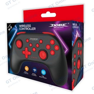 Manette Bluetooth pour Nintendo Switch DOBE TNS-0117 — noir/rouge