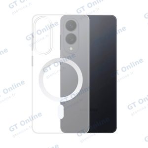 Coque Silicone MagSafe Compatible pour Samsung Galaxy S25 Edge S937 Transparent