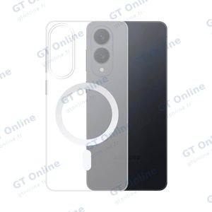 Coque Silicone MagSafe Compatible pour Samsung Galaxy S25 Edge S937 Transparent
