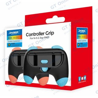 Grips pour manettes gauche/droite de Nintendo Switch 2 DOBE TNS-3163 (lot de 2) — bleu/orange