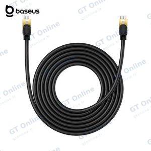 Câble Ethernet RJ45 Baseus Cat 8 40Gbps 5m Noir