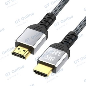 Câble HDMI Mâle vers Mâle 4K/8K (120Hz/60Hz) - 2m