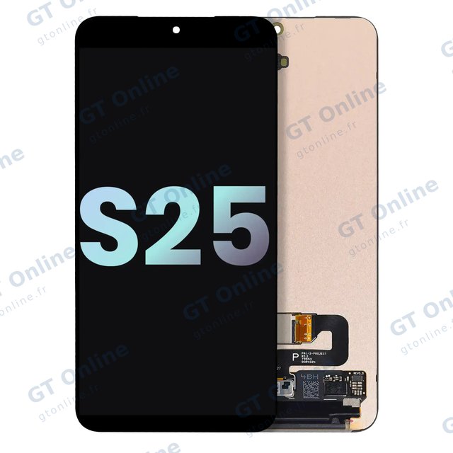 Écran OLED sans châssis pour Samsung Galaxy S25 5G (version US & internationale, pack service origine, toutes couleurs)