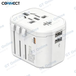 Adaptateur Secteur Universel CONNECT MC-CUB20W 20W 4 en 1 Blanc