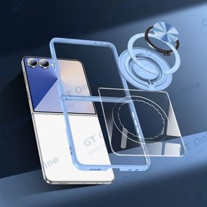 Coque de Protection Magnétique avec Bague 360° Z-FL3 Samsung Galaxy Z Flip 8 F776 Bleu — vue 4