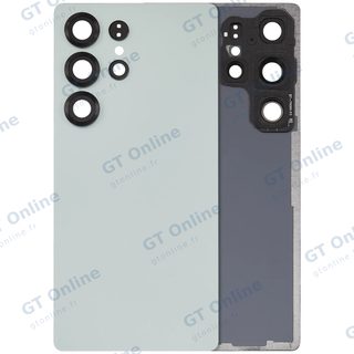 Vitre arrière pour Samsung Galaxy S25 Ultra 5G (sans logo, compatible premium, Titanium Jade Green)