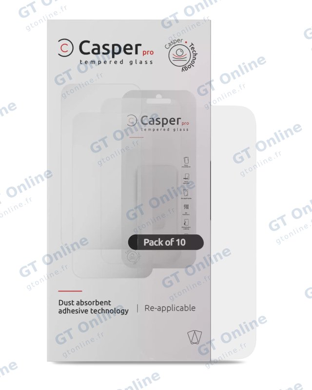 Verre trempé pour iPhone 16 Pro / 17 / 17 Pro / 18 Pro (lot de 10, transparent)