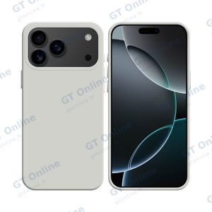 Coque Silicone Compatible pour Apple iPhone 17 Pro (#09) Blanc