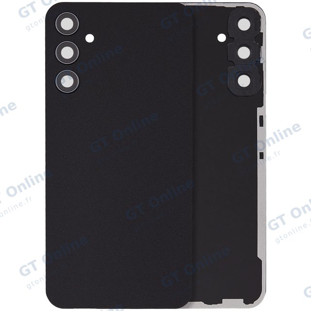 Capot arrière avec lentilles pour Samsung Galaxy A34 5G (A346 / 2023) (sans logo, compatible, graphite) — vue 1
