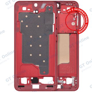 Châssis pour Samsung Galaxy S25 5G (version US & internationale, rouge corail)