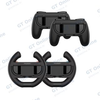 Kit Grip 4 pièces pour Nintendo Switch 2 (2 poignées et 2 volants) DOBE TNS-5109 — noir
