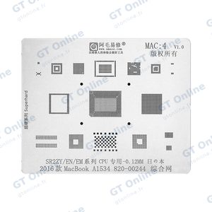 Pochoir Rebillage pour BGA MacBook AMAOE MAC4 A1534 CPU