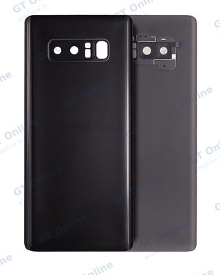 Vitre arrière pour Samsung Galaxy Note 8 (sans logo, compatible premium, noir minuit)
