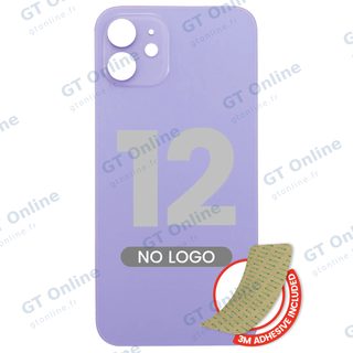 Vitre arrière pour Apple iPhone 12 (No Logo / Large Camera Hole, violet)