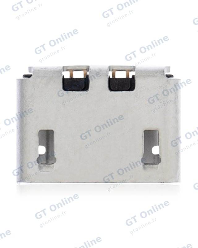 Connecteur de charge à souder — format Micro B, 5 broches, 4 points de fixation (C129)