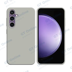 Coque Silicone Compatible pour Samsung Galaxy S23 FE S711 (#9) Blanc