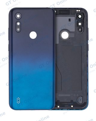 Vitre arrière pour Motorola Moto E6S (XT2053 / 2020) (bleu Peacock)