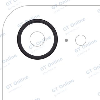 Anneau de contour de caméra arrière pour Apple iPhone 16e / 17e (noir, lot de 10)