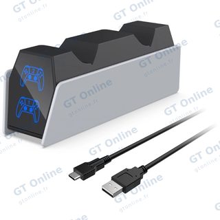 Station de charge pour 2 manettes PlayStation 5 DOBE TP5-3571A — noir