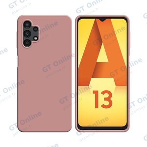 Coque Silicone Compatible pour Samsung Galaxy A13 4G A135 (#17) Rose