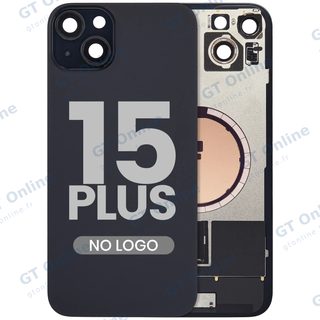 Vitre arrière pour Apple iPhone 15 Plus (sans logo, compatible, noir) — réf. 107183138941