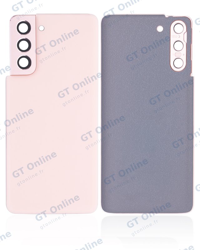 Capot arrière avec lentilles pour Samsung Galaxy S21 5G (pack service origine, Phantom Pink) — vue 1