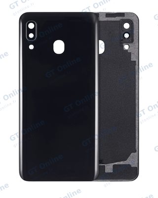 Vitre arrière pour Samsung Galaxy A20 (A205 / 2019) (compatible premium, noir)
