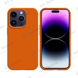 Coque Silicone Compatible pour Apple iPhone 14 Pro (#13) Orange