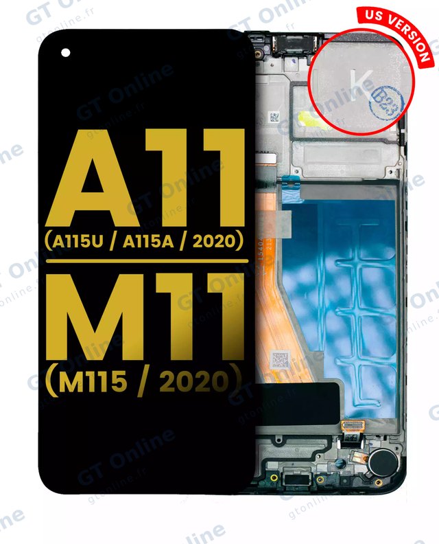 Écran pour Samsung Galaxy A11 (A115U / A115A / 2020) / M11 (M115 / 2020) (version US, reconditionné, toutes couleurs)